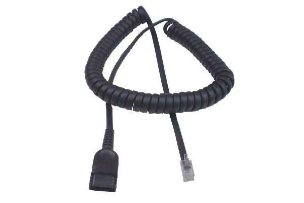 Imagen 1: Curly Cord - QD to RJ9 (Black) Imagen 1: Curly Cord - QD to RJ9 (Black)