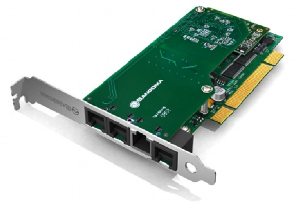 Sangoma B600 Non-Modular Analog Asterisk Voice PCI Card 4 FXO 1 FXS 0 EC