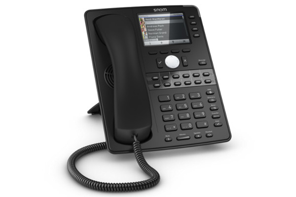 Téléphone De Bureau Snom D715 Reconditionné - Écran Rétro-éclairé, 5 Touches LED, Compatible VoIP, Certifié Amazon Renewed