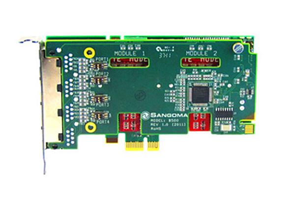 Imagen 2: Sangoma B502DE (4 BRI - PCIe + E.C.)