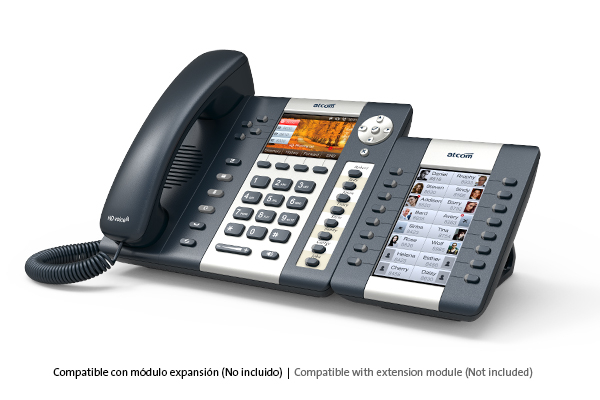 ATCOM A48W IP phone with Wifi and four SIP accounts and color display