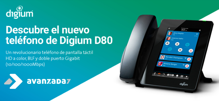 Teléfono IP Táctil Digium D80 - Avanzada 7