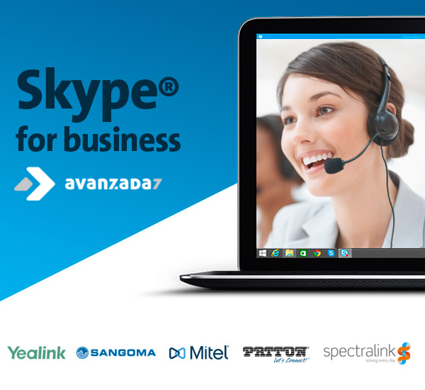 Marcas certificadas Skype for Business que distribuye Avanzada 7