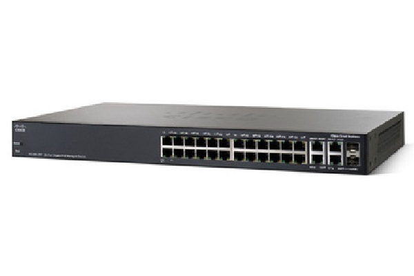 Imagen 1: Switch Linksys SRW2024P-K9-EU 24 puertos PoE 10/100/1000 (SG300-28P) Imagen 1: Switch Linksys SRW2024P-K9-EU 24 puertos PoE 10/100/1000 (SG300-28P)