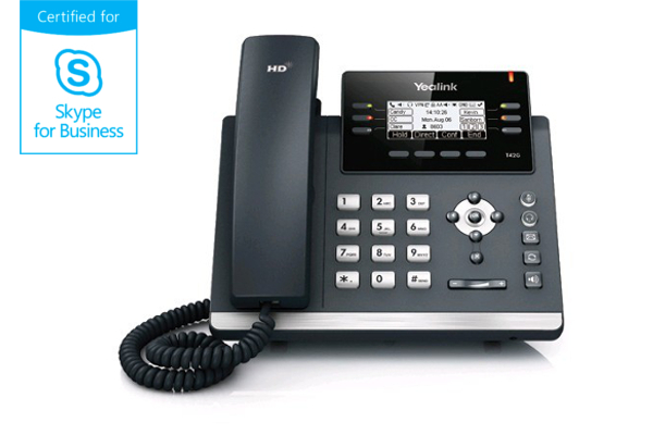 Teléfono IP Yealink T42S de sobremesa que incorpora codec OPUS ofreciendo un sonido cristalino y mejor rendimiento