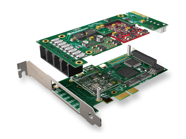 Imagen 2: Tarjeta Sangoma A200 Base+rémora PCI-e (A200E)
