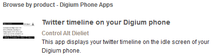twiter-on-digium-phone