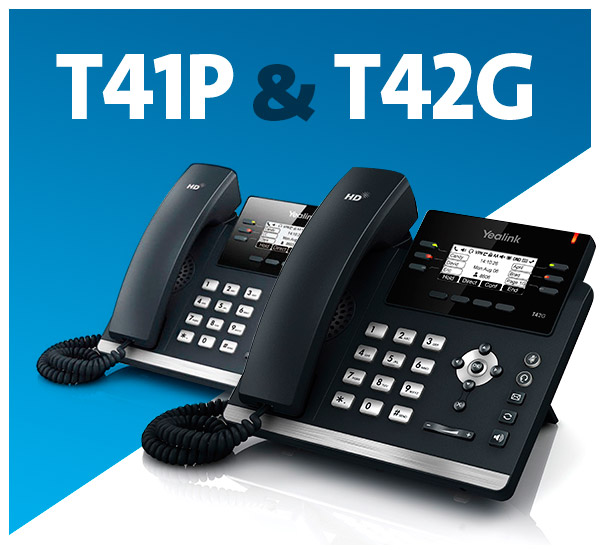 Teléfonos VoIP Yealink - T41P y T42G