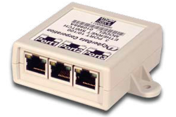 Cyberdata switch ethernet 3 puertos